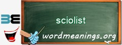 WordMeaning blackboard for sciolist